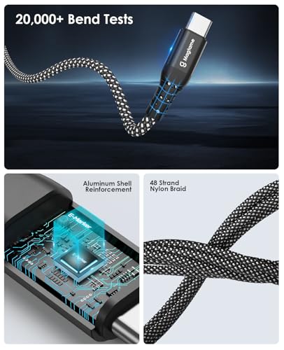 Magtame Magnetic 60W Coiled USB-C Cable