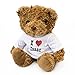 London Teddy Bears I Love Isaac Ours en Peluche Mignon et câlin Cadeau d'anniversaire Noël Saint-Valentin