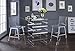 Acme Nadie Square Glass Top Pub Table in Clear and Chrome