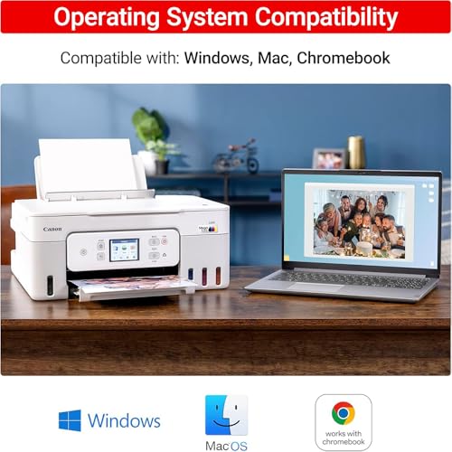 Image of Canon PIXMA G3290 Wireless MegaTank All-in-One Inkjet Printer, Copy, & Scan - White 6706C022 Bundle with 6FT USB 2.0 Printer Cable + Tech Smart USA Printer Essentials Software Kit
