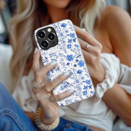 Coque iPhone 16 Pro Max antichoc fleurs charge sans fil