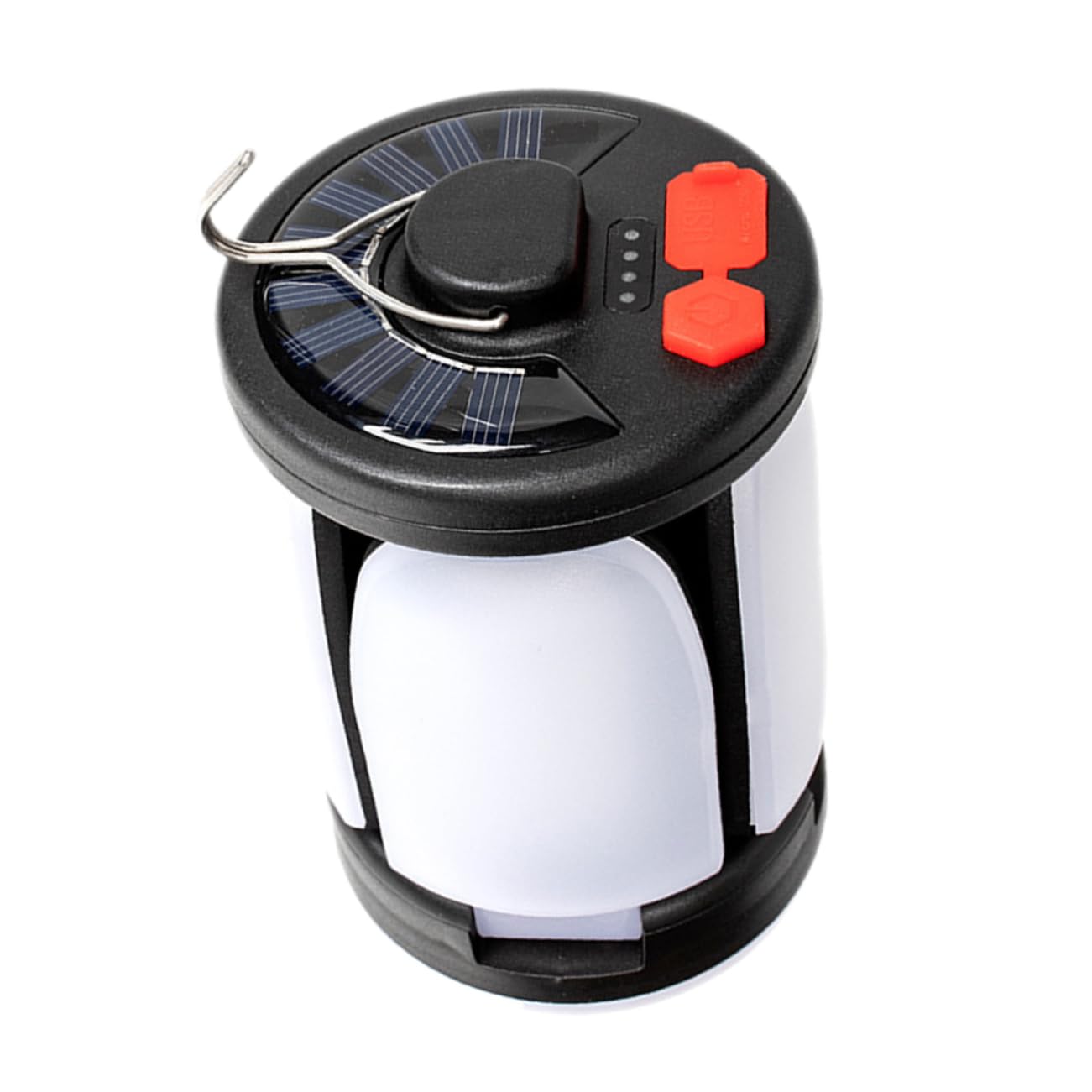 VICASKY Solar Powered LED Camping Lamp Portable Emergency Light for Hiking and Fishing Compact Design for Tents Patios and Gardens