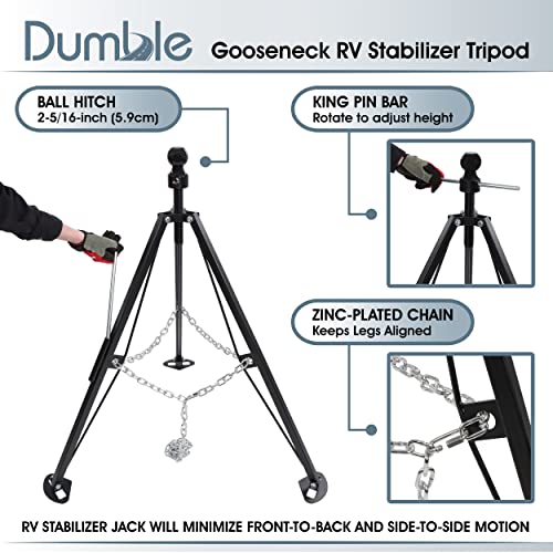 Dumble 813376 Gooseneck Rv Stabilizer Tripod thumb #1