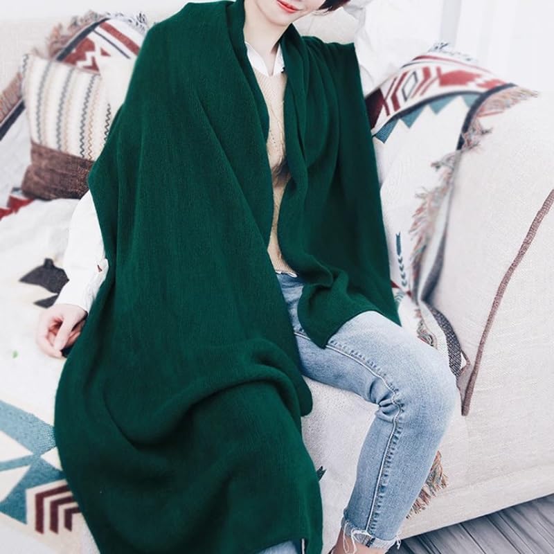 Mantón bufanda de mujer para invierno con diseño grande estampado para viaje 4