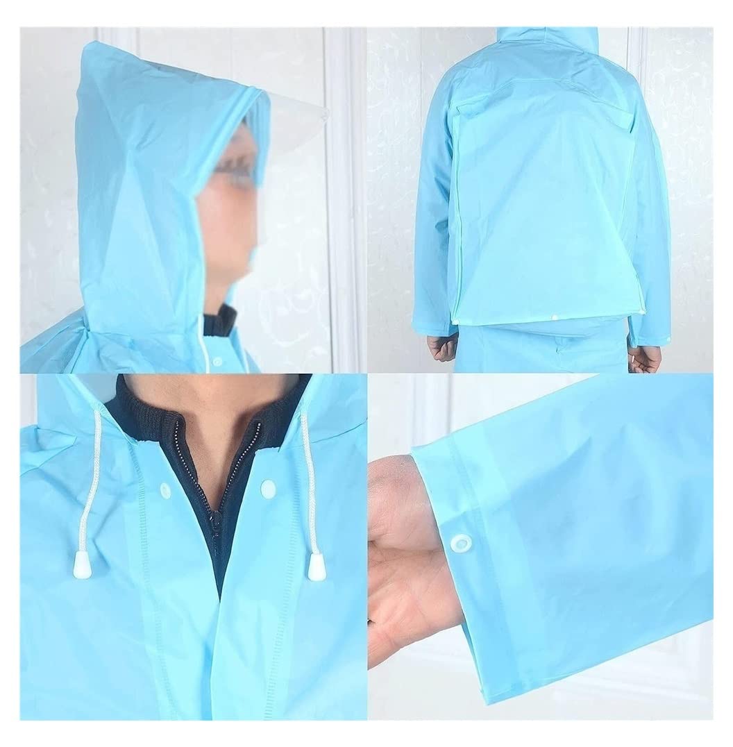 Poncho Antipioggia Impermeabile 10pc EVA Donna E Uomo Impermeabile Poncho Antipioggia Con Zaino Mantella Antipioggia