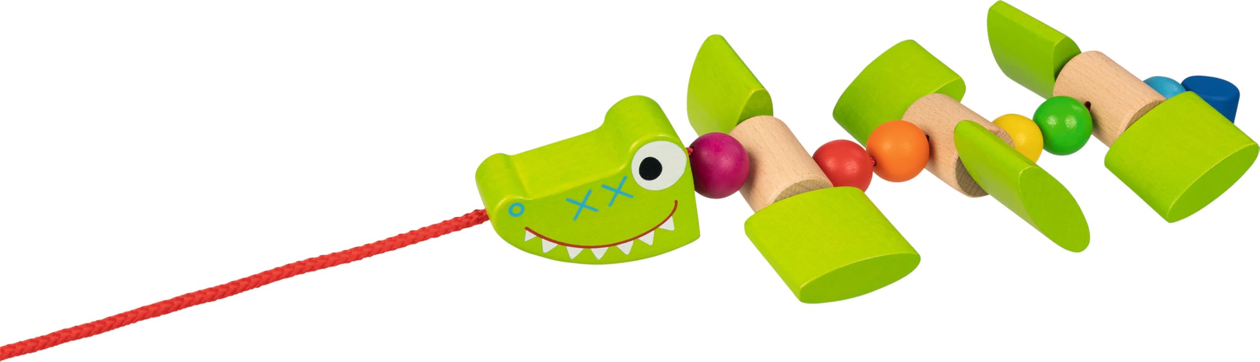 GOKI- Animal Arrastre Cocodrilo Pelotas para bebés, Color (Verde) (54902)