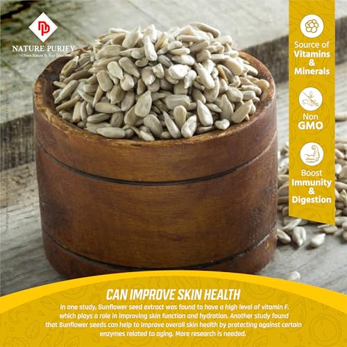 Image of Nature Purify Sunflower Seeds 1kg - Premium Snack Seeds for Cooking, Baking, and Snacking | Natural, Crunchy & Versatile |