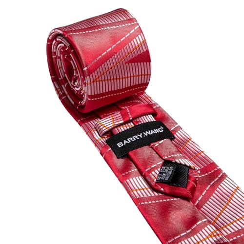 Image of Barry.Wang Man Tie Sets Skull Ties Animal Extra Long Necktie Silk Woven Handkerchief Cufflinks Festival Party Gift