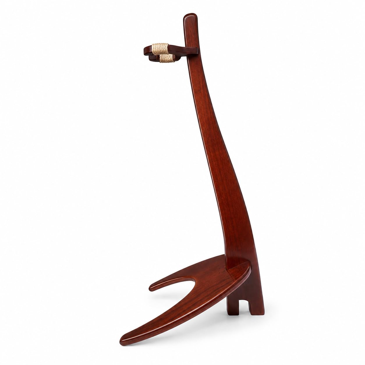 Wooden Guitar Stand, Walnut Color