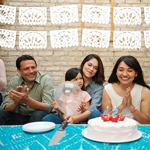 White Papel Picado, White Fiesta Banner, Mexican Theme Party Supplies, Mexican Wedding Flags Cinco De Mayo Tissue Paper Panels Ws700 #TOP1