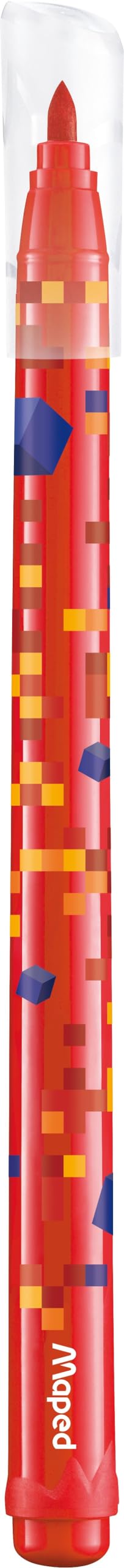 Maped - 24 Pixel Party Colouring Pens - Coloured Felt Tip for Kids Drawing - Washable with Medium Tip, Multicolored - Image 3