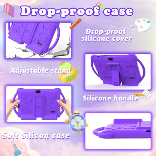 Tablet infantil de 7 polegadas para meninos e meninas, tablets Android para crianças, 4 GB de RAM, 32 GB ROM, tablet infantil, WiFi, Bluetooth, tela IPS de segurança, controle parental, capa à prova - Imagem 7