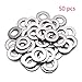 S SYDIEN 50Pcs 304 Stainless Steel M10 Inner Dia Flat Washers for Bolt Screw