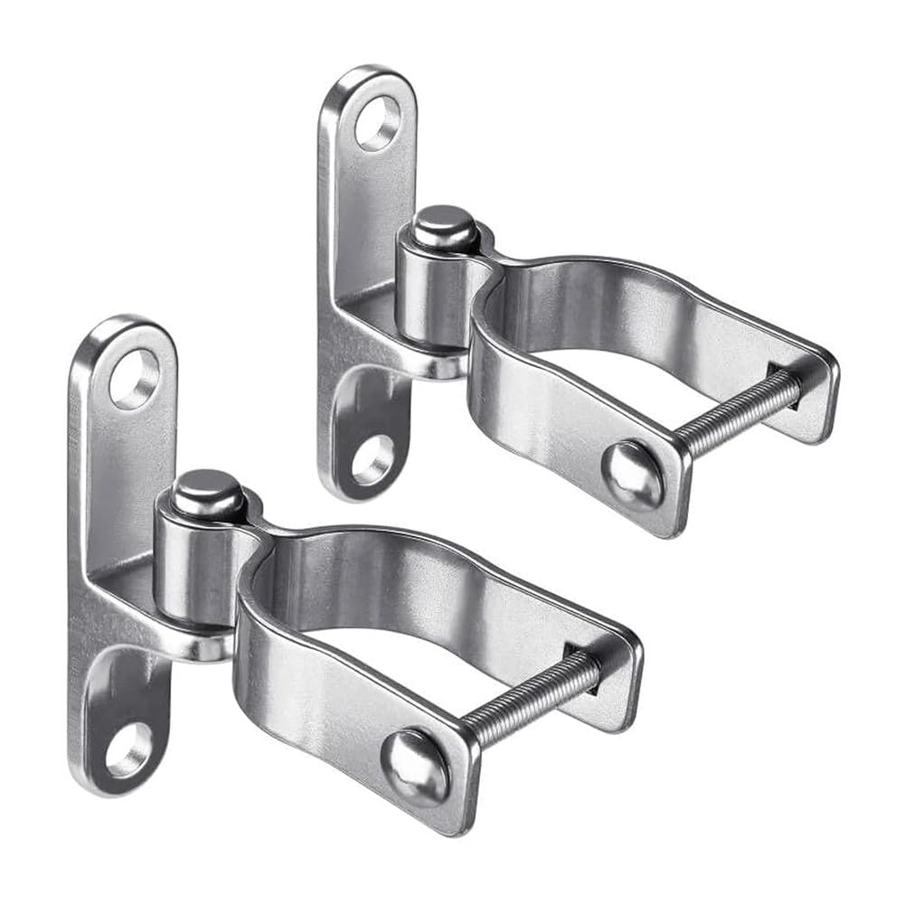 Charnière de portail en acier inoxydable 304 lot de 2 avec axe mâle 1,6 cm