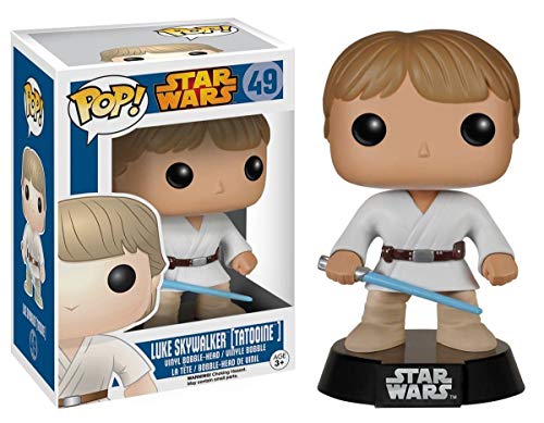 Funko Pop Movies: Star Wars- Tatooine Luke Action Figure + Funko Protective Case