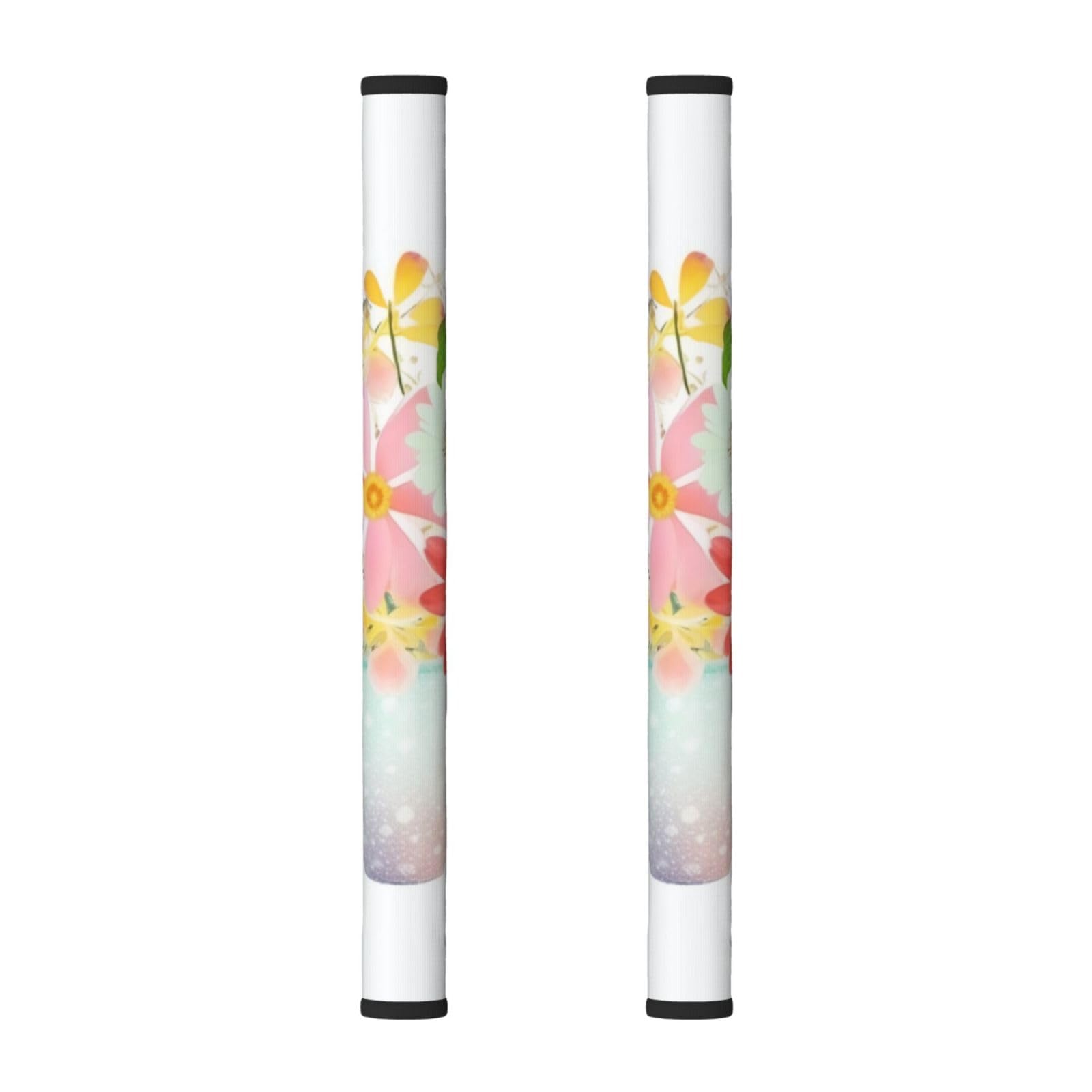 VGFJHNDF Refrigerator Door Handle Covers 2-Pack, Flower Printed Protect and Decorate for Fridge Ovens Dishwashers