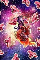 Cowboy Space Cat On Tiger Unicorn - Bacon Daily Weekly Planner 1797682512 Book Cover