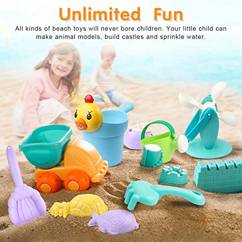 image for StillCool 26pcs Kids Beach Sand Toys Set, Includes Sand Water Wheel, C