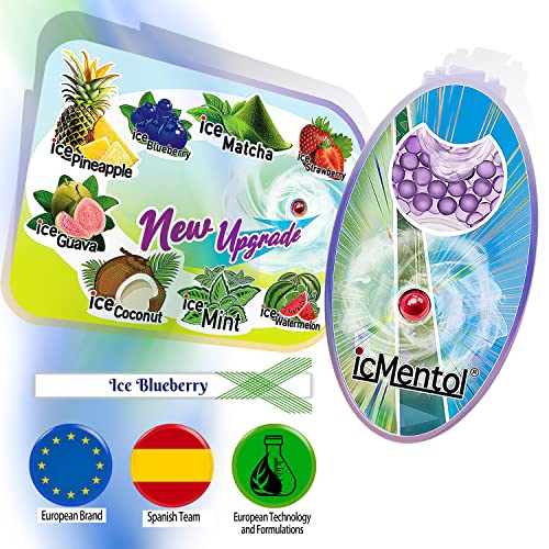 icMentol - New Improvements, 100 Versatile Menthol Balls, Menthol Capsules, Aromatic Balls, Scented Ball (Blueberry) - Image 2