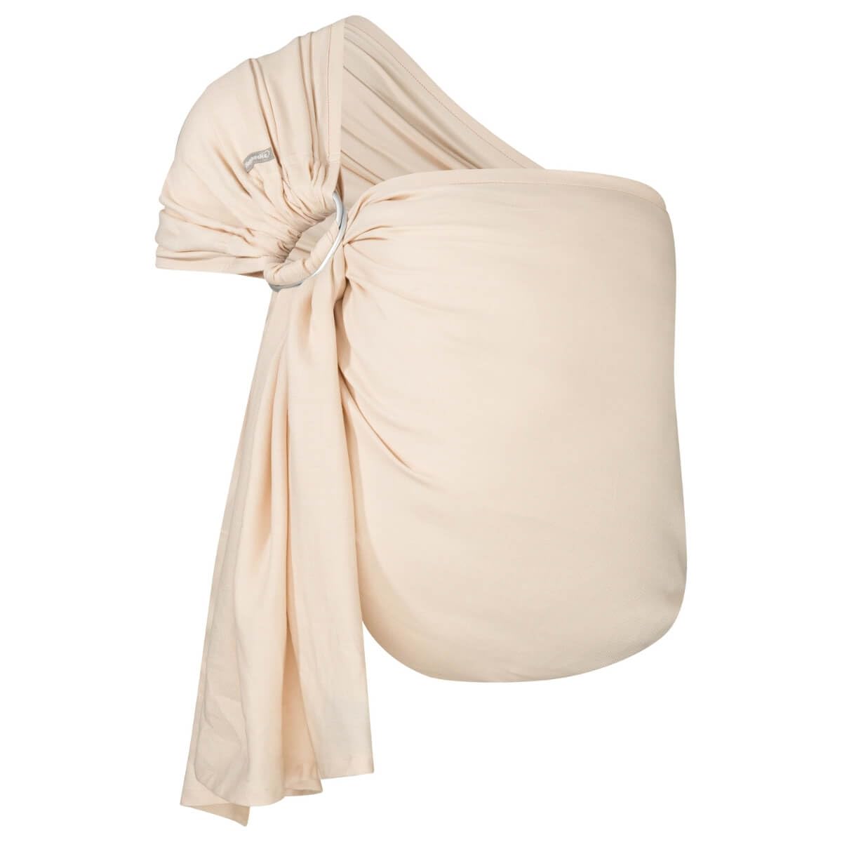 Hoppediz Ring-Sling Babytragetuch ULTRALEICHT ab Geburt, Tragetuch mit Ringen, Hüfttrage, 100% Baumwolle, Design Hamburg Frappé
