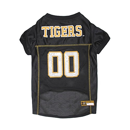 Image of Pets First Collegiate Missouri Tigers Dog Mesh Jersey, X-Large