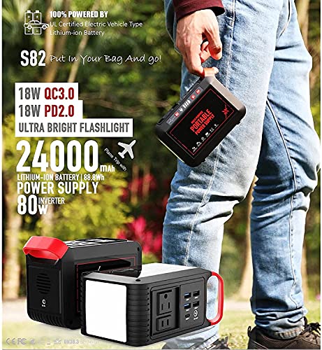 Portable Power Station Power Generator 88.8Wh 3.7V 24000mAh Energy Storage Solar Generator Easy To Carry - Image 3
