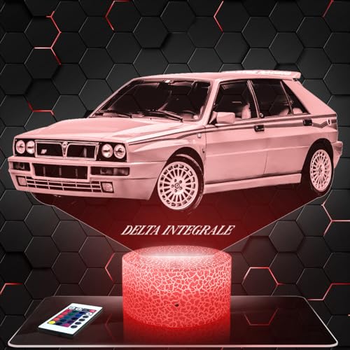 Voiture Delta HF Integrale L lampe 3D veilleuse pour fan auto