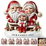 Personalisierte LED-Lichtbox – Weihnachten Oma Opa Schneemann zusammen, personalisiertes LED-Namensschild, personalisiertes Schneemann-Leuchtkasten mit Namen, Geschenke für Oma, Opa, Kinder