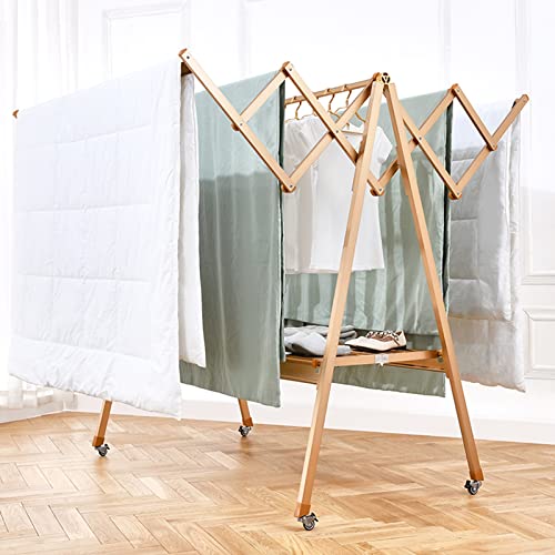Tendedero retráctil plegable de aluminio para ropa de exterior 3