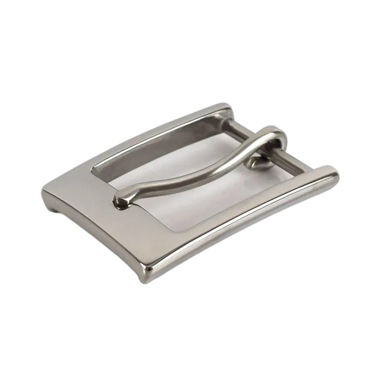 Generico 1 pezzo/3 pezzi 35mm fibbia della cintura in acciaio inossidabile fibbia ad ago da uomo testa della cintura accessori decorativi hardware artigianale in pelle fai da te(3pcs)