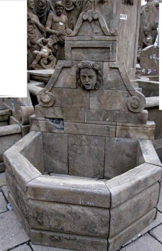 Casa Padrino Antique Style Stone Garden Fountain H100cm - Stone Fountain Baroque Art Nouveau Garden Decoration