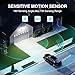 Abovizo 85W LED Security Lights Motion Sensor Light Outdoor, 8500LM Dusk to Dawn, IP65 Waterproof, 6500K, 3 Head Motion Detected Flood Light, Floodlight for Outside, Garage, Yard, Porch (White)
