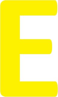 Alphabet Letters “Eâ€- Durable Vinyl Floor Marker by Graphical Warehouse- Wall, Floor, or Mailbox Marker (8
