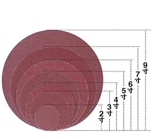 20 Pièces 3 Pouces 75mm-80mm Disque De Papier De Verre Rond Feuilles De Sable Grain 60-2000 Disque De Ponçage à Crochet Et Boucle