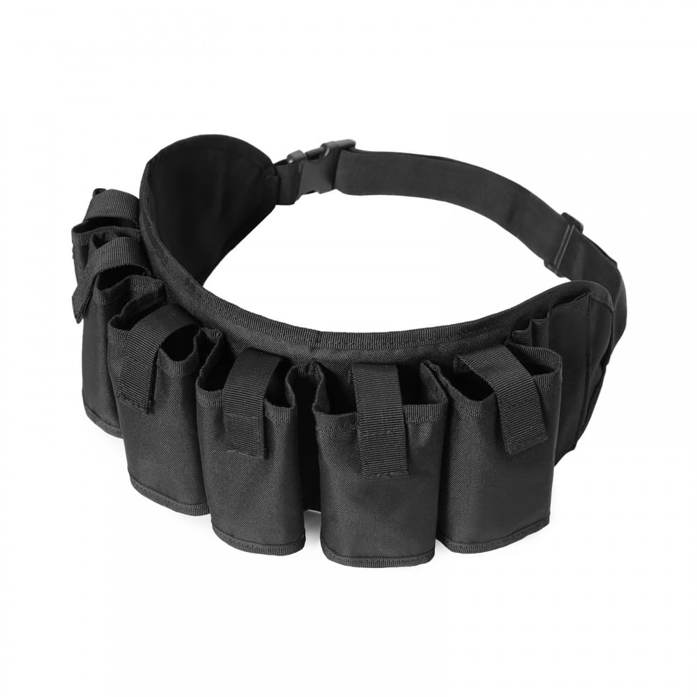 Beer Belt, Beer Soda Can Holster Belt Adjustable Bottle Waist Pack with Inside Pocket & Pen Holder for BBQ Parties Holds 6 Cans