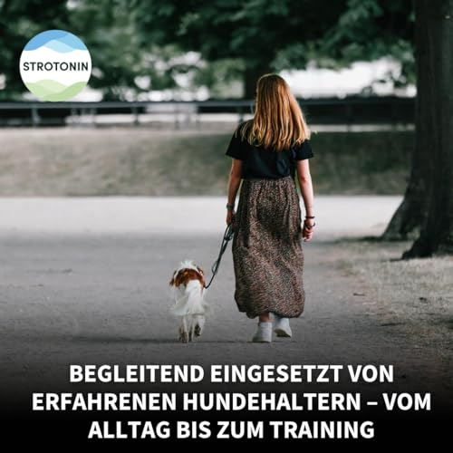 Strotonin Dog Support – Ergänzungsfuttermittel für Hunde, In Stresssituationen wie Autofahrt, Reisen & Alltag, Alternative zu Beruhigungsmittel für Hunde, Baldrian, CBD Öl -Made in Germany - 10 STK
