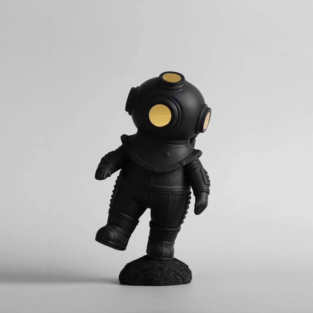 Astronaute nordique exclusif : statuette en résine haut de gamme peinte à la main pour salon