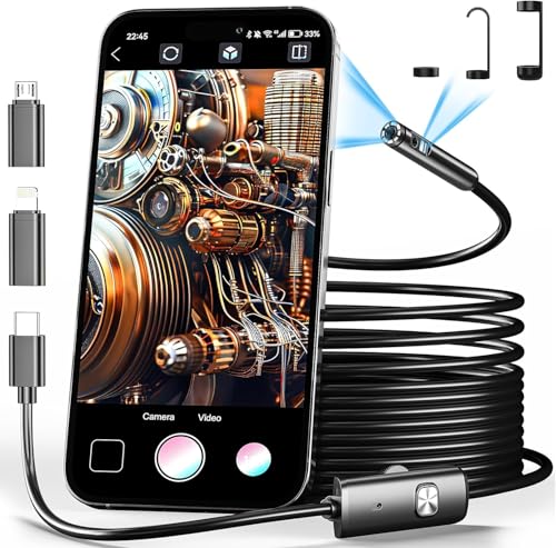 Endoscope Oral HD 1920P - Caméra Intra-Buccale Avec LED Pour Smartphone, Android/iOS