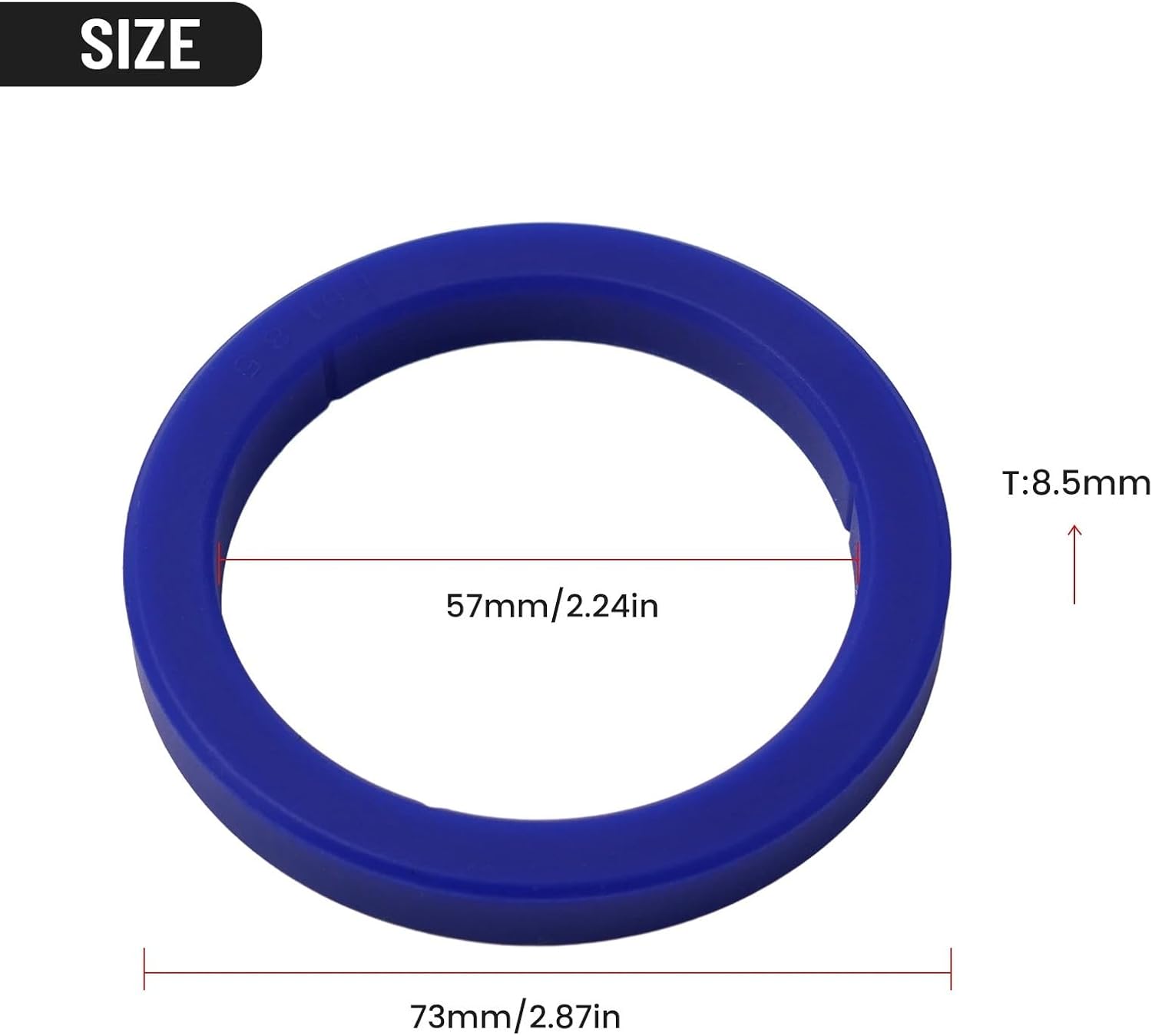 Silicone Rubber Group Gasket 8.5mm Head Kit Coffee Machines Lid Sealing Ring Round Shape Washer(2pcs)