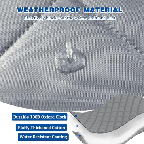 Rideau de porte isolation thermique magnétique coupe-vent marron - 4
