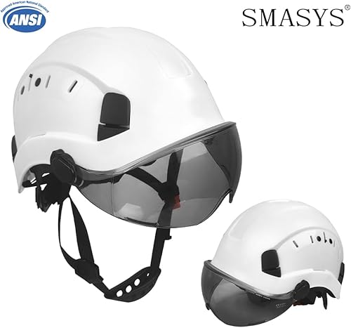 Miniatura 7 de Casco de seguridad para escalada de ABS ajustable, suspensión de 6 puntos perfecto para construcción y escalada