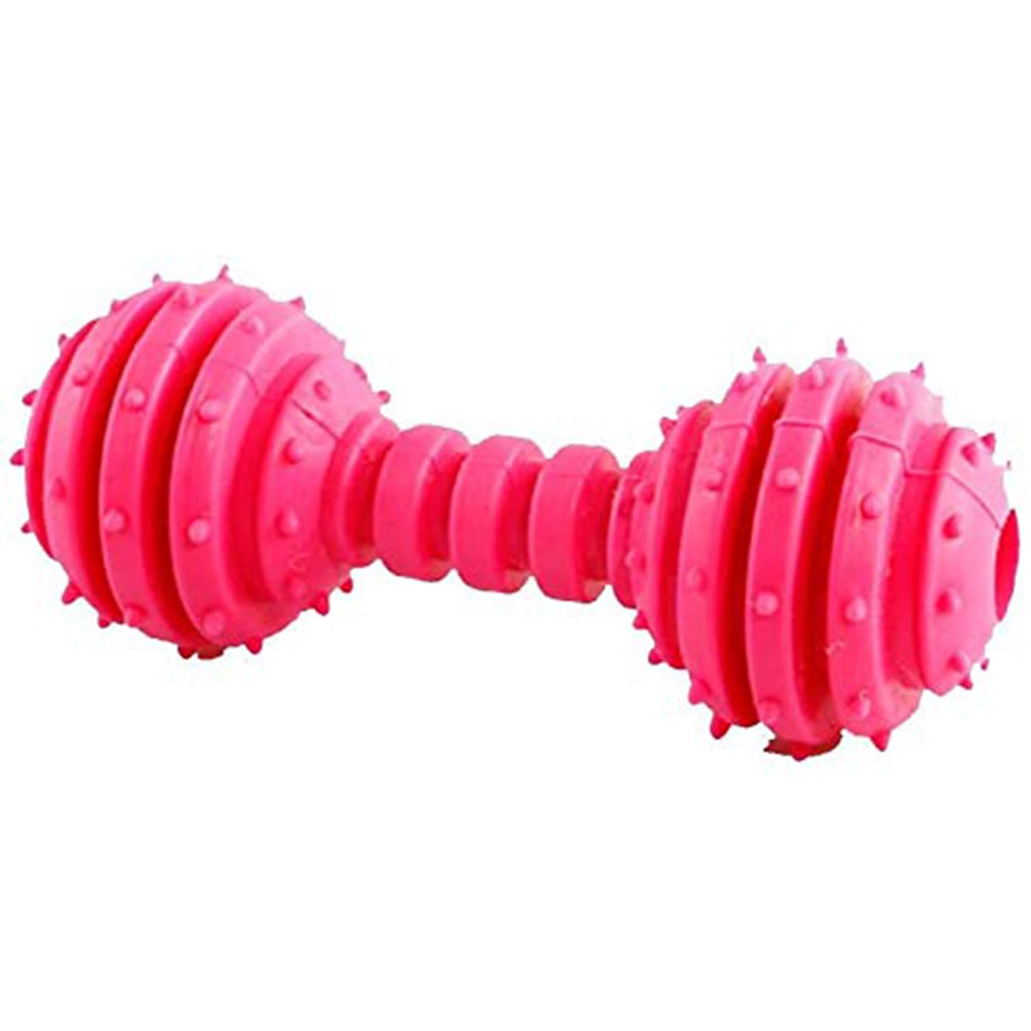 emily pets Chewing Dumbbell Shape TPR Rubber with Bells Puppy Toys for Teeth Cleaning and Playing Pink (B08L593SJP) Amazon Price History, Amazon Price Tracker
