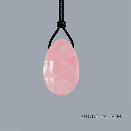 Miniatura 7 de MYMEO Juego de huevos Yoni de piedra de jade de 3 piezas de huevos de masaje de cuarzo rosa natural, reparación de bolas, cuidado de ejercicios