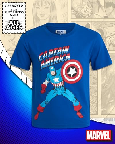 Marvel Boys Shirts Spiderman Avengers Hulk Iron Man Graphic Tees for Boys - image 3