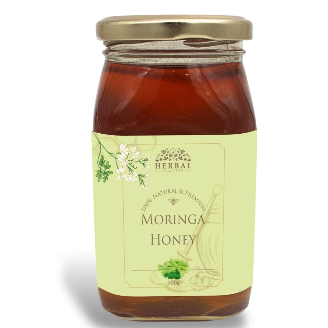 Herbal Platter Raw Unprocessed Moringa Honey - 100% Pure Original Unpasteurized Monofloral Honey for Weight Loss 350gm & 500gm Glass Jars (B0BXCPC69T) Amazon Price History, Amazon Price Tracker