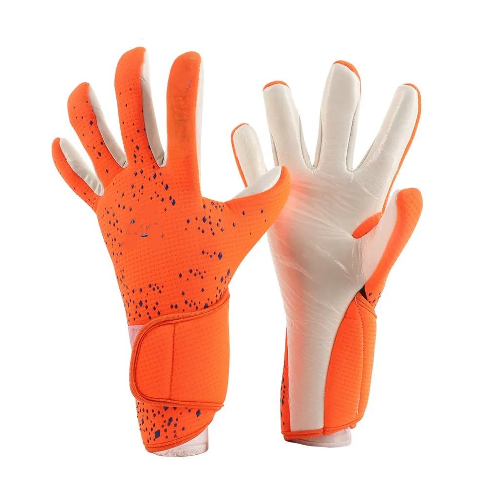 RedOak Thickened Antislip Latex Goalkeeper Gloves - Orange- Size 10-image-12