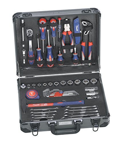 kwb Werkzeug-Koffer inkl. Werkzeug-Set, 51-teilig, gefüllt, robust und hochwertig, ideal für den Haushalt oder die Garage, im praktischen Kunststoffkoffer