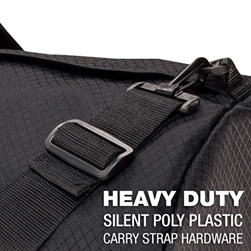 Northstar Bags SD1842 Diamond Ripstop Series Gear Duffle Bag 18in Diam 42in L 175 Liter, Midnight Black…