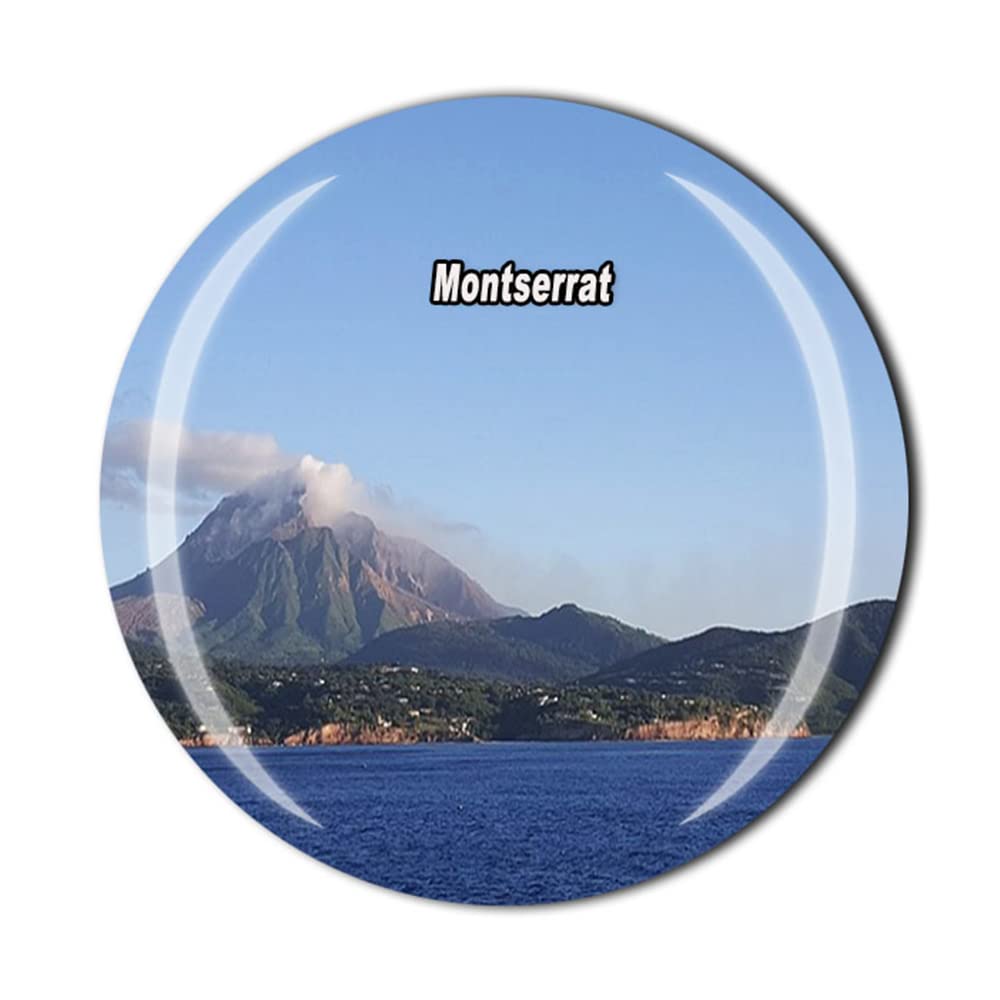 Muyu Magnet Montserrat Fridge Magnet Travel Souvenir Gift Refrigerator Magnetic Sticker Collection