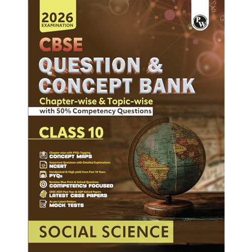 PW CBSE Question & Concept Bank (QCB) Class 10 Social Science Cha...